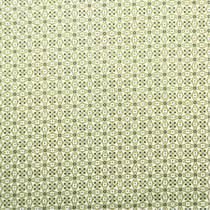 Tissu coton œko-tex mozaique Vert