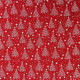 Tissu coton Noël imprimé Arabesques Rouge