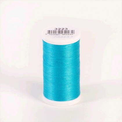Fil à coudre Laser coton 100 m Bleu turquoise clair