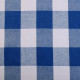 Tissu vichy Bauer     coloris Bleu
