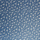 Tissu chambray imprimé Petites Fleurs Bleu jeans