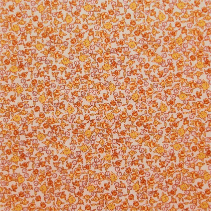 Tissu coton imprimé Sarina Orange