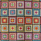 Tissu jacquard effet crochet Cristina Multicolore