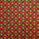 Tissu coton imprimé Œko-tex Efia Or / Rouge