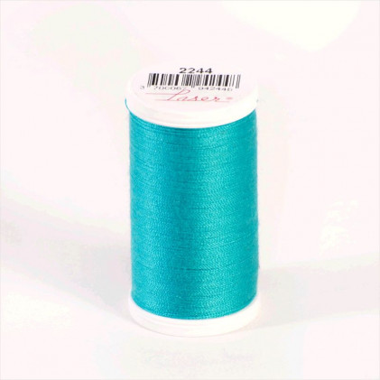 Fil à coudre Laser polyester (100 m) Bleu turquoise