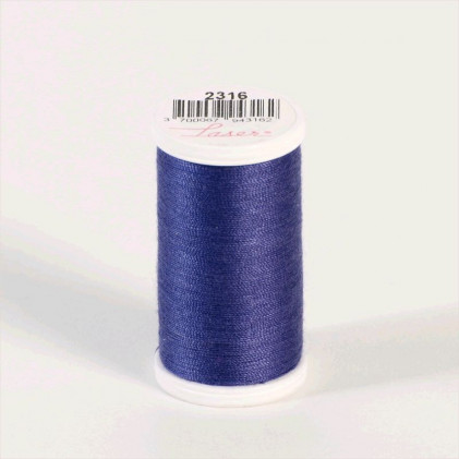 Fil à coudre Laser polyester (100 m) Bleu foncé