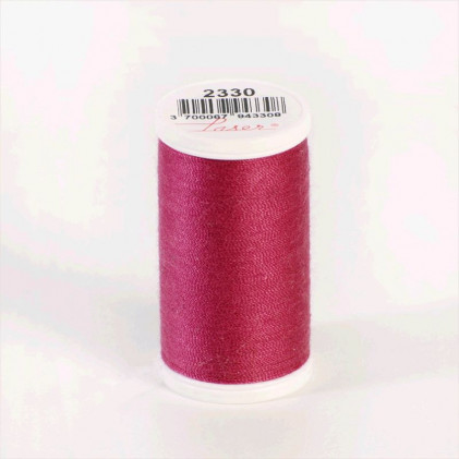 Fil à coudre Laser polyester (100 m) Rose framboisine