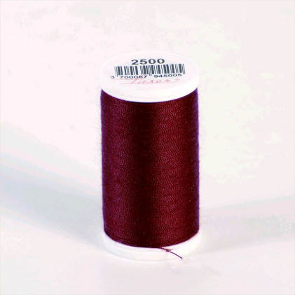Fil à coudre Laser polyester (100 m) Rouge lie de vin
