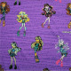 Tissu enfant Monster High Violet
