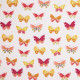 Tissu coton Oeko-Tex imprimé Papillons