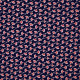 Tissu viscose imprimé MiniGigk Bleu marine / Rouge