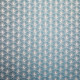 Tissu jacquard Coréa Blanc / Bleu turquoise