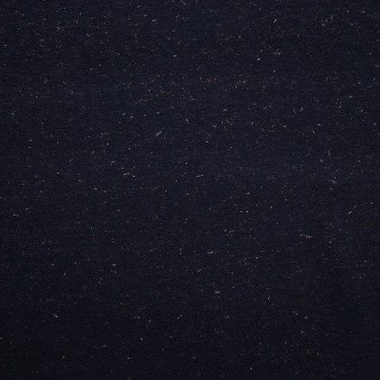 Tissu jersey chiné fil Lurex Bleu marine