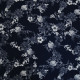 Tissu imprimé Floraly Bleu marine