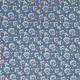 Tissu coton imprimé Moris Bleu