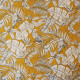 Tissu toile imprimée Jungle Jaune moutarde