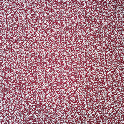 Tissu coton BIO imprimé Garden Rouge