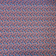 Tissu coton BIO imprimé Vintage Flowers Bleu / Orange