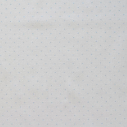 Tissu coton Bio imprimé Viena Pox Bleu ciel