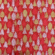 Tissu patchwork Noël Scandi Trees Rouge / Blanc