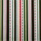 Tissu patchwork Noël Stripes Vert / Rouge