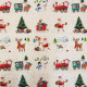 Tissu patchwork Santa express placement Multicolore