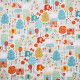 Tissu patchwork Ellie Blanc / Multicolore