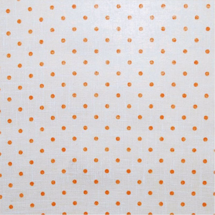 Tissu imprimé Mille Pois Orange