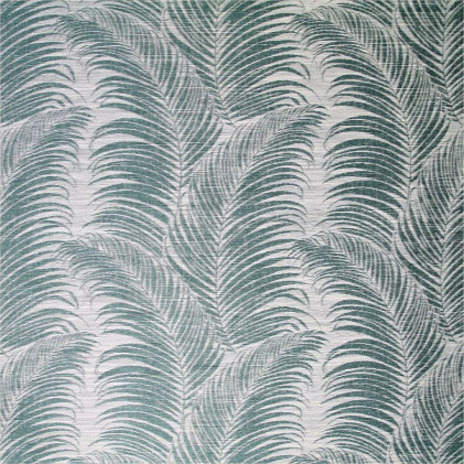 Tissu jacquard Palm  Vert / Beige