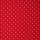 Tissu coton enduit Petites ancres Rouge