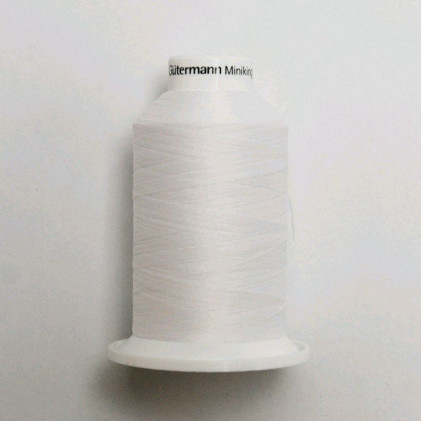 Cône de fil Gutermann Miniking 1000m Blanc