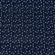 Tissu double gaze de coton Oeko-Tex Abeilles Bleu marine