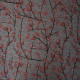 Tissu jersey effet maille lurex Cerisier Gris chiné