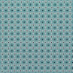 Tissu imprimé Fleurette Turquoise