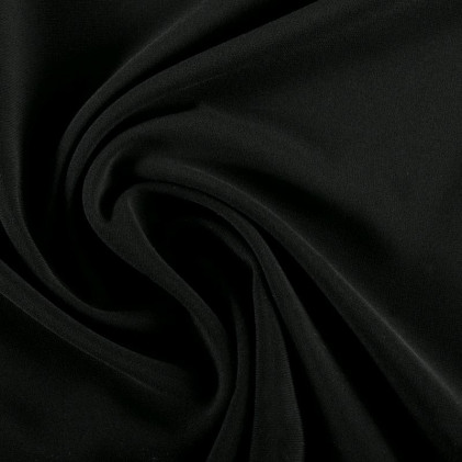 Tissu crêpe Crepane Noir