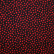 Tissu burlington Pois Noir / Rouge