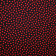Tissu burlington Pois Noir / Rouge