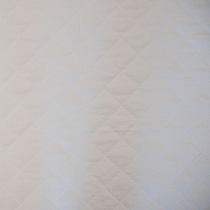 Tissu double gaze matelassé Uni Blanc