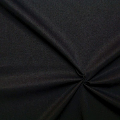 Tissu tailleur uni Sebaste Noir