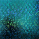 Tissu jersey lamé Ecailles de Sirène Bleu turquoise