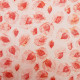 Tissu coton Batik fait main Paon Rose pale