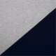Tissu crêpe - jersey Yogi Bleu marine / Gris
