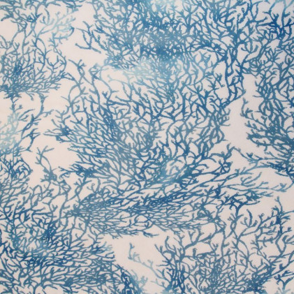 Tissu voilage Calédonie Bleu pétrôle