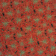 Tissu coton Noël imprimé Fleur de Noël Rouge