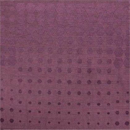Tissu nappe Géo Violet prune