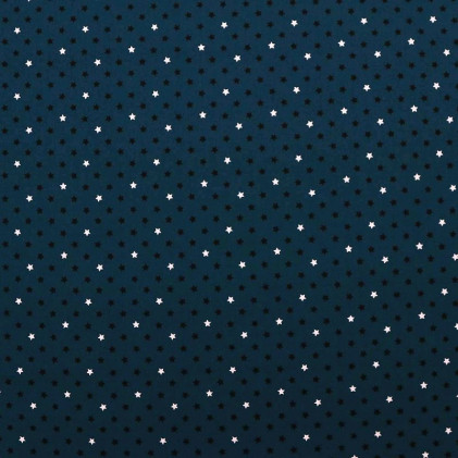 Tissu coton Oeko-Tex Starby Bleu canard