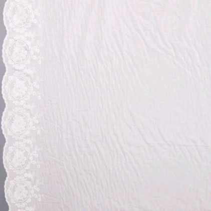 Tissu coton brodé Jupon