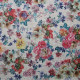 Tissu jersey effet maille Fleurine Gris / Multicolore