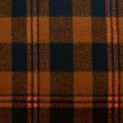 Tissu draps de laine Ecossais Terracotta