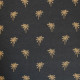 Tissu jersey de coton Oeko-Tex imprimé Palmiers Gris anthracite